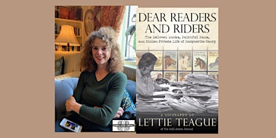 Imagen principal de Lettie Teague, author of DEAR READERS AND RIDERS - a Boswell event