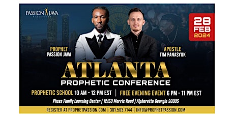 Atlanta Prophetic Conference W/ Prophet Passion Java