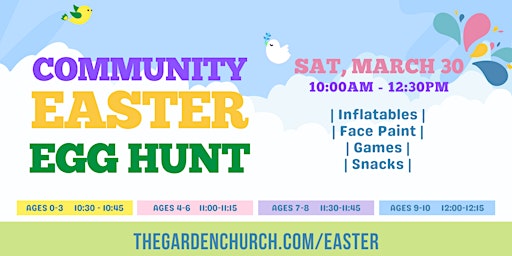 Primaire afbeelding van Free Community Easter Egg Hunt