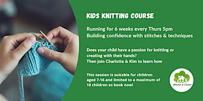 Imagem principal do evento Kids Knitting Course