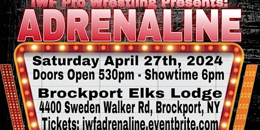 Hauptbild für IWF Pro Wrestling Presents: ADRENALINE