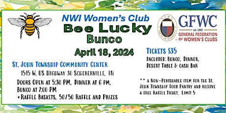 NWI Women's Club Spring Bunco