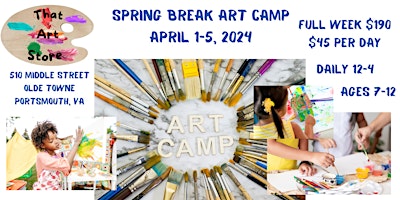 Primaire afbeelding van Spring Break Kid's  Art Camp