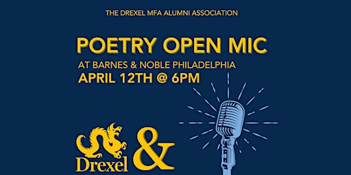 Poetry Open Mic Night with the Drexel MFA Alumni Association primary image