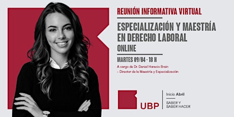 Hauptbild für Reunión Informativa:  Especialización y Maestría en Derecho Laboral