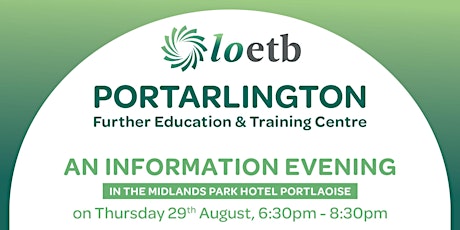 Portarlington Further Education and Training Centre Information Evening  primary image