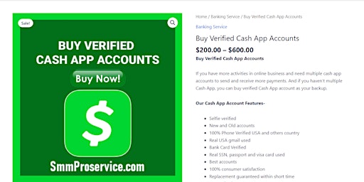 Imagem principal do evento Buy Verified Cash App Accounts-Eventbrite.com