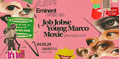 Hauptbild für Eminent Open Air: Job Jobse, Young Marco, Moxie