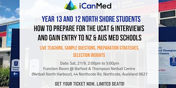 Free Med School Seminar (North Shore): UCAT & Entry to NZ/Aus Med Schools