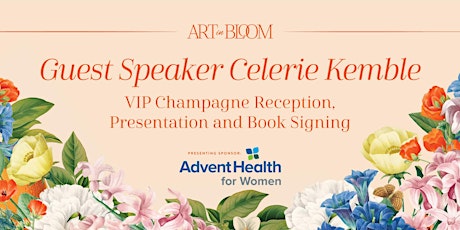 Guest Speaker Celerie Kemble: VIP Reception, Presentation + Book Signing