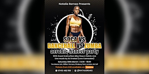 Soca Vs Dancehall Vs Zumba - The Fitness Party primary image