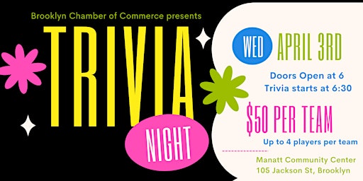 Imagem principal de Brooklyn Chamber Trivia Night