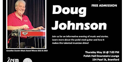 Imagem principal do evento Brantford Musicians Association Presents Doug Johnson