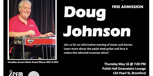 Image principale de Brantford Musicians Association Presents Doug Johnson