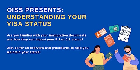 Image principale de OISS Event: Understanding your Visa Status
