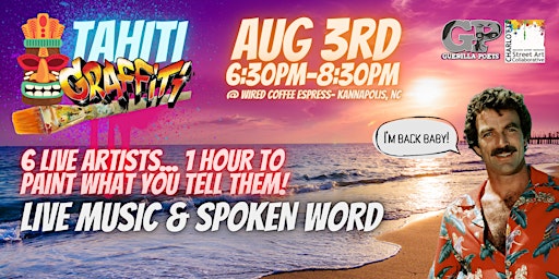 Imagem principal de Tahiti Graffiti : Spoken Word Poetry + Live Music & Live Painting!