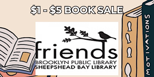 Imagem principal do evento $1 Book Sale and Gift Shop @ Sheepshead Bay Library