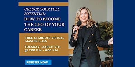 Unlock your full  potential: Be the CEO of your Career primary image