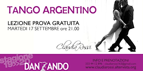 Immagine principale di Lezione prova gratuita Tango Argentino 