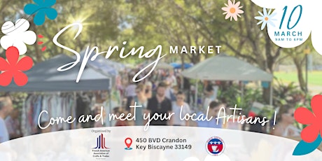 Primaire afbeelding van French Spring  Market at Key Biscayne Come and Meet your local Artisans