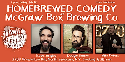 Primaire afbeelding van Homebrewed Comedy at McGraw Box Brewing Co. (North Syracuse)