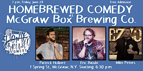 Homebrewed Comedy at McGraw Box Brewing Co.