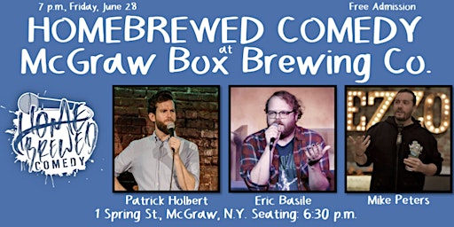 Primaire afbeelding van Homebrewed Comedy at McGraw Box Brewing Co.