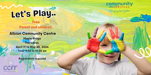 Imagem principal do evento "Let's Play" A program for young children and their parents