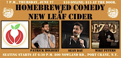Imagem principal de Homebrewed Comedy at New Leaf Cider Co.