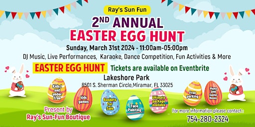 Primaire afbeelding van Ray’s Sun Fun 2nd Annual Easter Egg Hunt