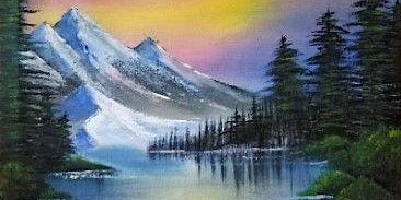 Primaire afbeelding van Bob Ross Oils Class Sun. May 19  9am - 3pm $85 Includes All Materials