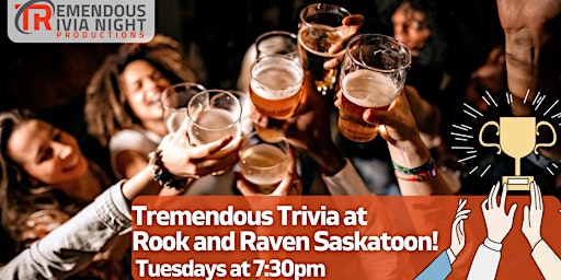 Saskatoon Tuesday Night Trivia at The Rook & Raven Pub  primärbild