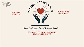 Imagen principal de The Pin-Up Posse presents: Tattoos + Tease Volume 2!