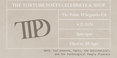 Imagen principal de The Tortured Poet Celebrate + Shop