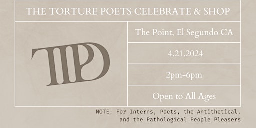 Imagen principal de The Tortured Poet Celebrate + Shop