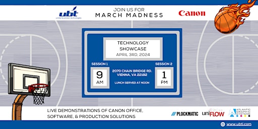 Hauptbild für UBT March Madness Technology Showcase