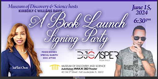Imagem principal do evento The Museum of Discovery/Science hosts Kimberly C Williams Davis Book Launch
