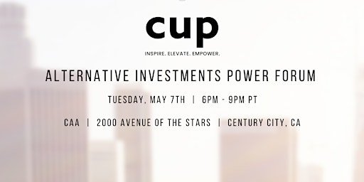 CUP's Alternative Investments Power Forum primary image