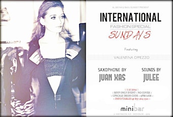Fashion Night at Minibar - International Sundays primary image