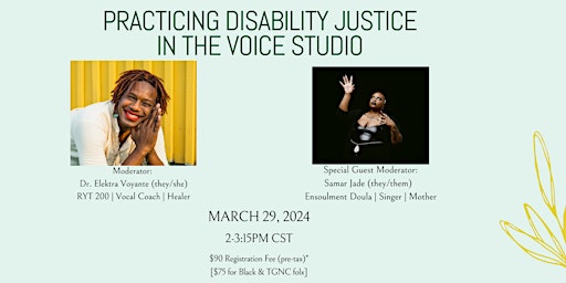 Practicing Disability Justice in the Voice Studio primary image