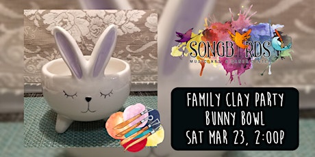 Family Clay Party at Songbirds- Bunny Bowl primary image