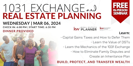 1031 Exchanges & Real Estate Planning Seminar primary image