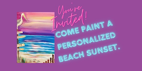 Come Paint a Beautiful, Personalized Beach Sunset