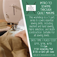 Introduction to Sewing through Quilt Making