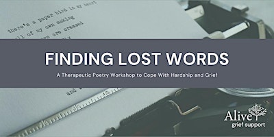 Hauptbild für Finding Lost Words Virtual