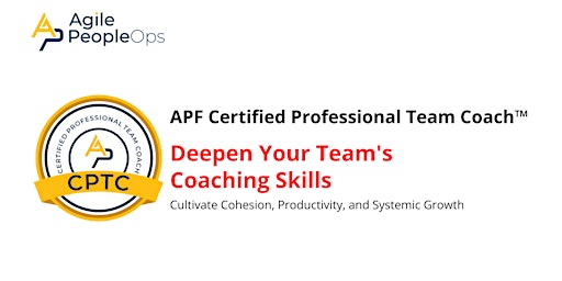Immagine principale di APF Certified Professional Team Coach | May 22, 2024 