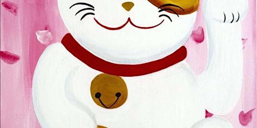 Imagem principal do evento Maneki-Neko Cat - Paint and Sip by Classpop!™