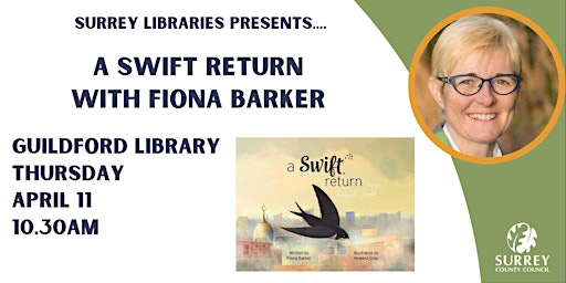 Immagine principale di A Swift Return with Fiona Barker at Guildford Library 
