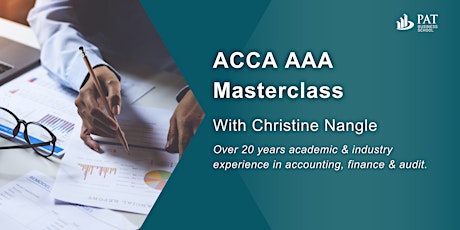 Primaire afbeelding van ACCA AAA Masterclass with lecturer Christine Nangle