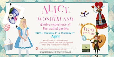 Imagem principal do evento Alice in Wonderland Easter Experience at The Walled Garden